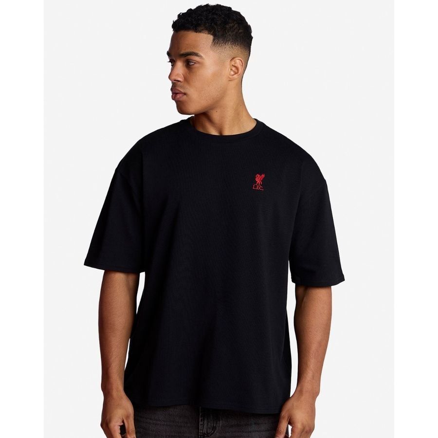 Liverpool Oversized T-Shirt Liverbird - Black - Men's-SoccerKits Hub | Buy Soccer Jerseys Online